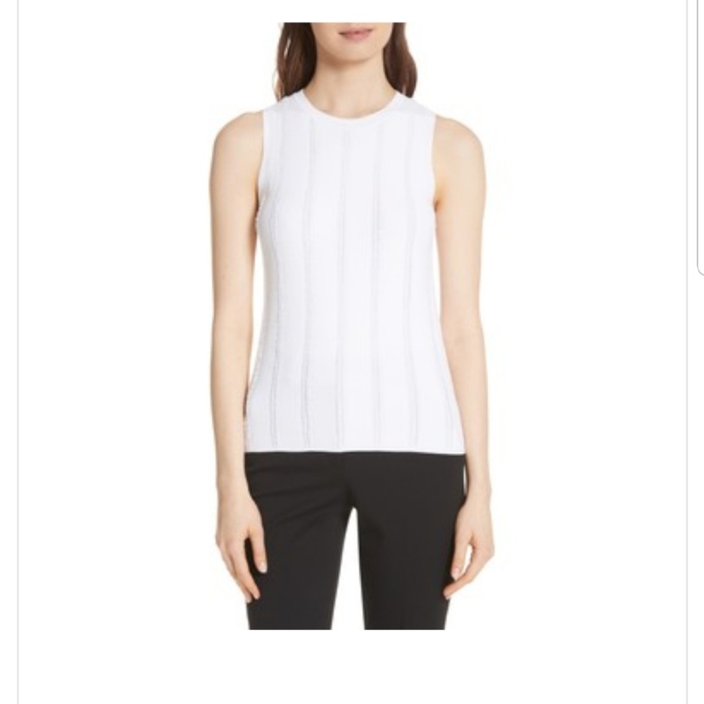 Theory crewneck white shirt